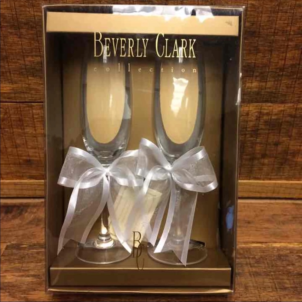 Beverly Clark Wedding Champagne Flutes